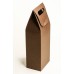 Сборная коробка-пакет, крафт с окном, коричневый, упаковка 12шт